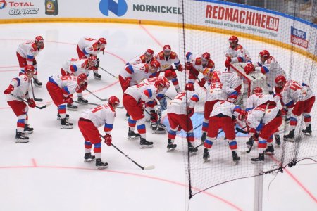 Сборная России по хоккею, фото: Максим Константинов, P1spb.ru